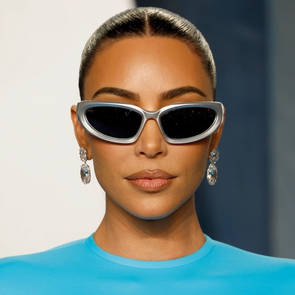 NWT BALENCIAGA BB0157S - 004 Wraparound-Frame Sunglasses - Picture 1 of 16